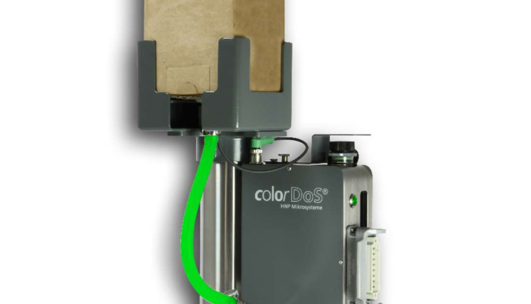 Liquid color neatly dosed