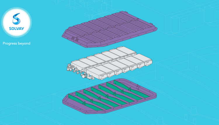 Solvay’s Composite Material Battery Enclosure Design Concept.