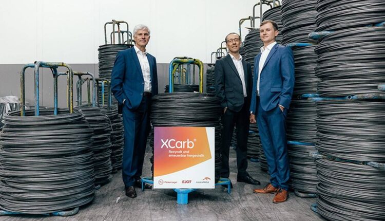 Dr. Uwe Braun, CEO ArcelorMittal Hamburg, Markus Rathmann, Chief Supply Chain Officer of the EJOT Group, Timo Finkernagel, Managing Director Finkernagel.